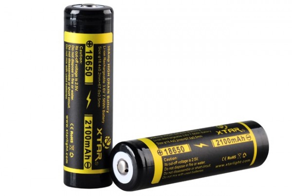 18650 Li-Ion Akku 2100 mAh 3,6 V hochstromfähig 30 A - s