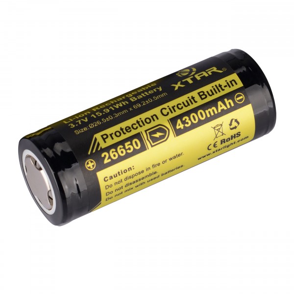 Sale 26650 Li-Ion Akku 4300 mAh 3,7 V - 6,7 A